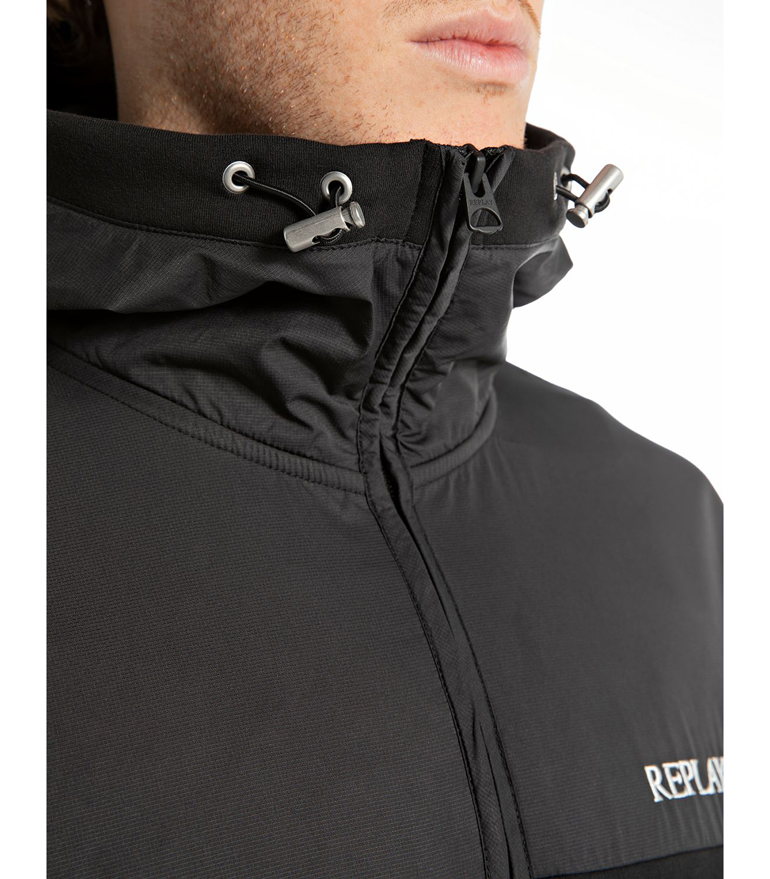 テクニカルファブリックハーフジップフーディー（セットアップ） 詳細画像 ブラック 4